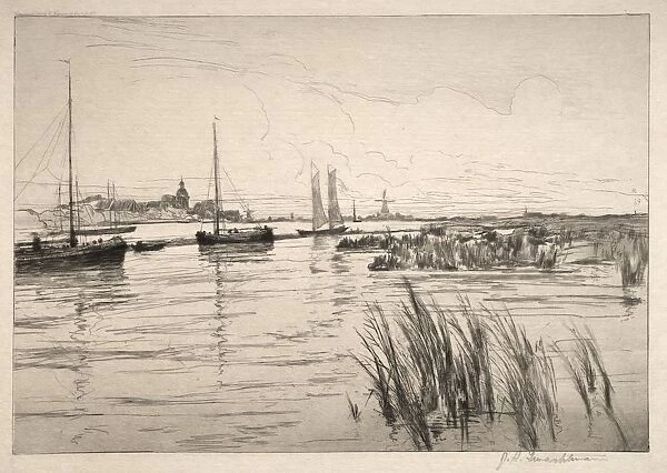The Holland Dyke. Creator: John Henry Twachtman (American, 1853-1902)