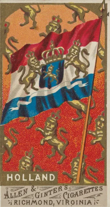Framed Print : Holland, from Flags of All Nations, Series 1 (N9) for Allen & Framed Print : Holland, from Flags of All Nations, Series 1 (N9) for Allen &