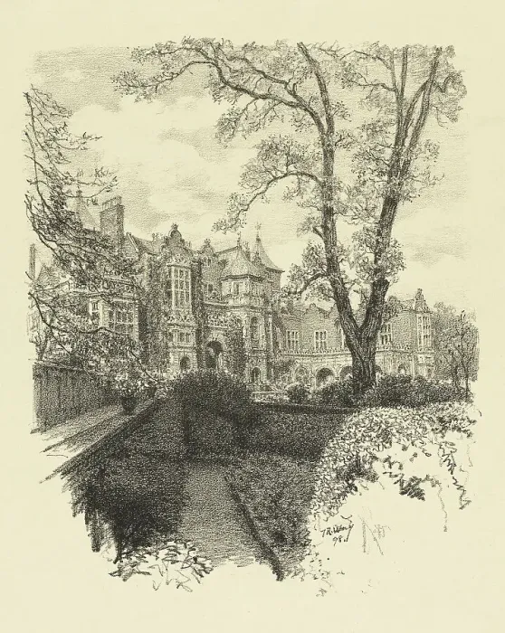 Framed Print : Holland House, 1898. Creator: Thomas Robert Way Framed Print : Holland House, 1898. Creator: Thomas Robert Way