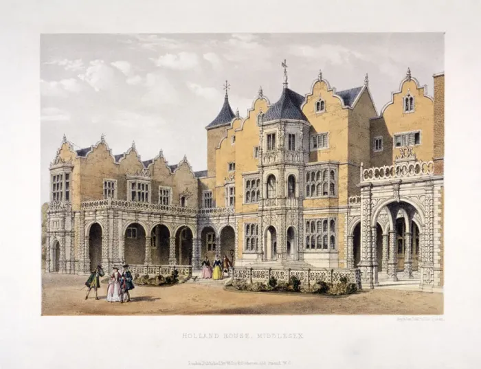 Framed Print : Holland House, Kensington, London, c1850? Artist: Day & Son Framed Print : Holland House, Kensington, London, c1850? Artist: Day & Son