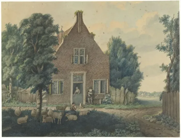 Framed Print : The Holland inn at t Smalst, 1772-1844. Creator: Cornelis Apostool Framed Print : The Holland inn at t Smalst, 1772-1844. Creator: Cornelis Apostool