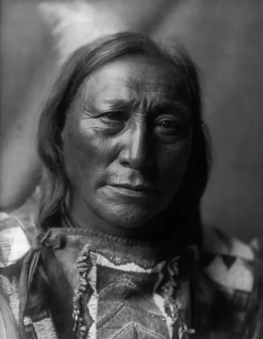 Framed Print : Hollow Horn Bear-Brulé, c1907. Creator: Edward Sheriff Curtis Framed Print : Hollow Horn Bear-Brulé, c1907. Creator: Edward Sheriff Curtis