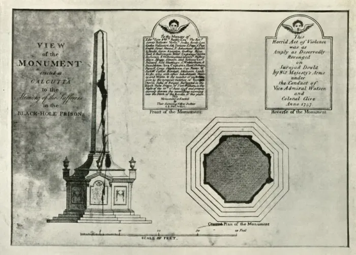 Framed Print : The Holwell Monument, c1820, (1925). Creator: Unknown Framed Print : The Holwell Monument, c1820, (1925). Creator: Unknown