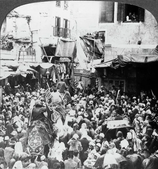 Framed Print : The Holy Carpet Parade with the Mahmal, Cairo, Egypt, 1905. Artist: Underwood & Underwood Framed Print : The Holy Carpet Parade with the Mahmal, Cairo, Egypt, 1905. Artist: Underwood & Underwood