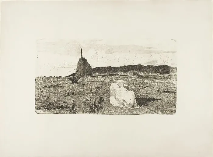 Framed Print : Holy Cow, after 1887. Creator: Giovanni Fattori Framed Print : Holy Cow, after 1887. Creator: Giovanni Fattori