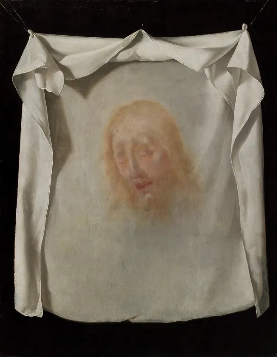 Framed Print : The Holy Face, c1660. Creator: Zurbaran, Francisco, de (1598-1664) Framed Print : The Holy Face, c1660. Creator: Zurbaran, Francisco, de (1598-1664)