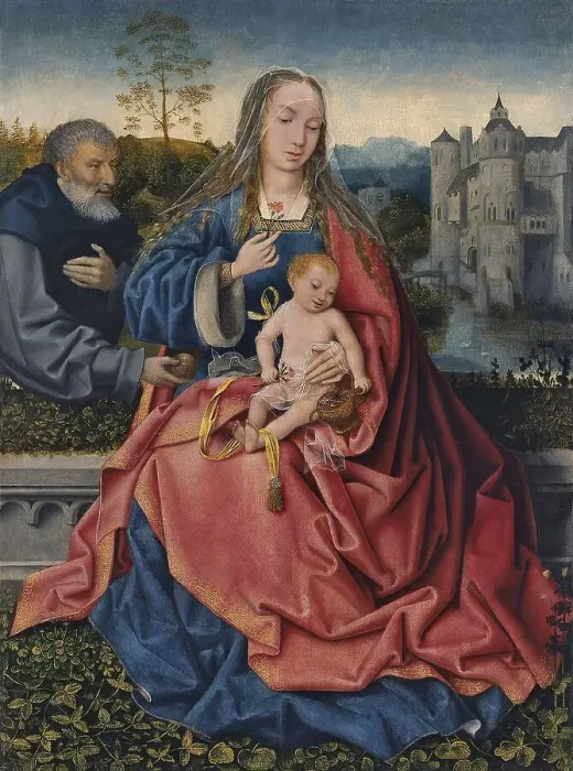 Framed Print : The Holy Family, 1508. Creator: Master of Frankfurt Framed Print : The Holy Family, 1508. Creator: Master of Frankfurt