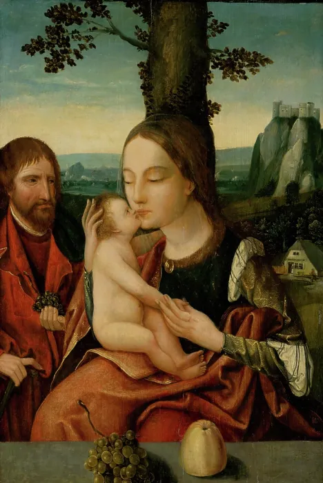 Framed Print : Holy Family, 1530-1550. Creator: Unknown Framed Print : Holy Family, 1530-1550. Creator: Unknown