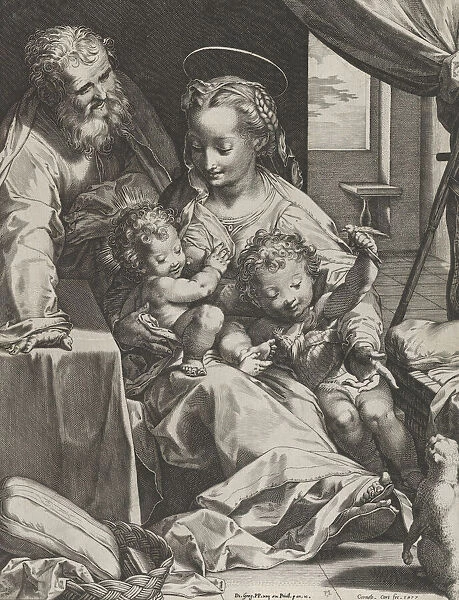 The Holy Family, 1577. Creator: Cornelis Cort