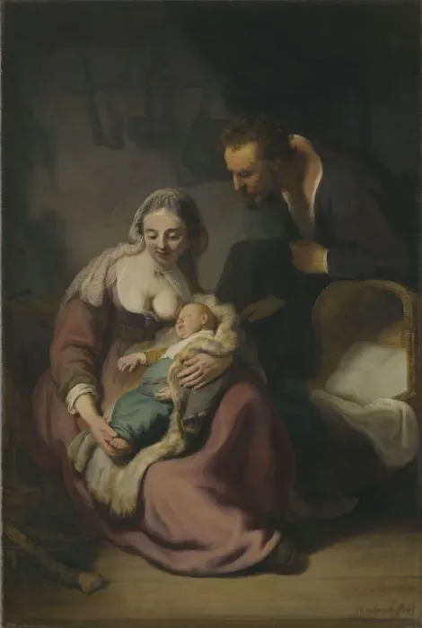 Framed Print : The Holy Family, 1633-1634 Framed Print : The Holy Family, 1633-1634