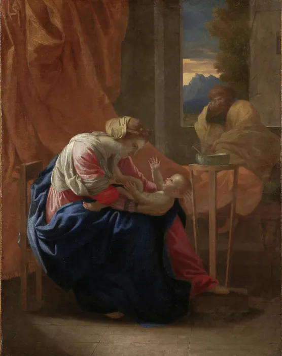 Framed Print : The Holy Family, 1641. Creator: Nicolas Poussin Framed Print : The Holy Family, 1641. Creator: Nicolas Poussin