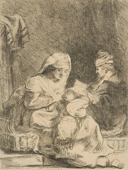 Framed Print : The Holy Family, 1783. Creator: Vivant Denon Framed Print : The Holy Family, 1783. Creator: Vivant Denon