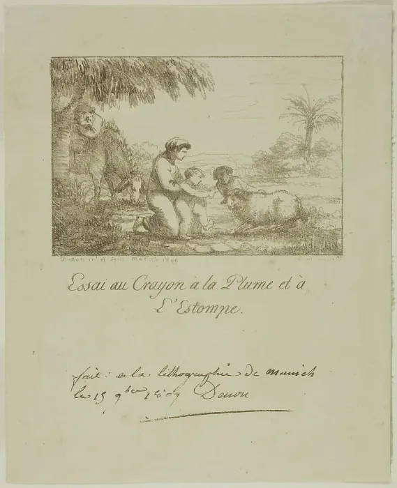 Framed Print : The Holy Family, 1809. Creator: Vivant Denon Framed Print : The Holy Family, 1809. Creator: Vivant Denon