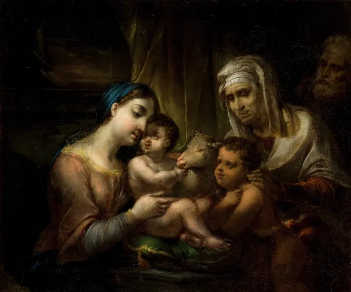 Framed Print : The Holy Family, 1844. Creator: Rafal Hadziewicz Framed Print : The Holy Family, 1844. Creator: Rafal Hadziewicz