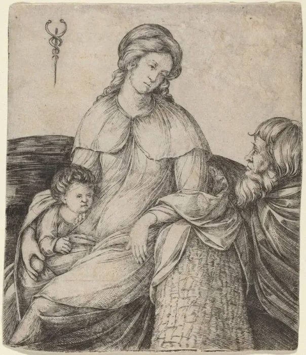 Framed Print : Holy Family, c. 1508 / 1509. Creator: Jacopo de Barbari Framed Print : Holy Family, c. 1508 / 1509. Creator: Jacopo de Barbari