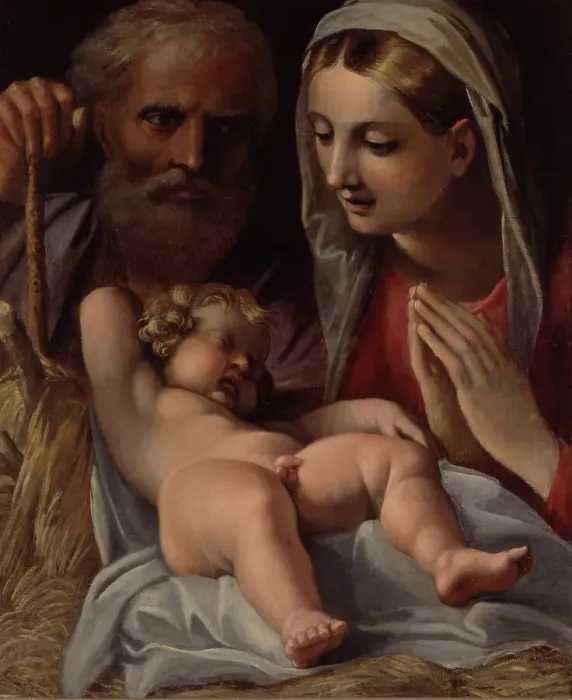 Framed Print : The Holy Family, c.1598. Creator: Carracci, Annibale (1560-1609) Framed Print : The Holy Family, c.1598. Creator: Carracci, Annibale (1560-1609)