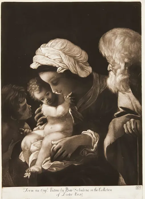Framed Print : The Holy Family, (c1610s), c1760s. Creator: William Baillie Framed Print : The Holy Family, (c1610s), c1760s. Creator: William Baillie
