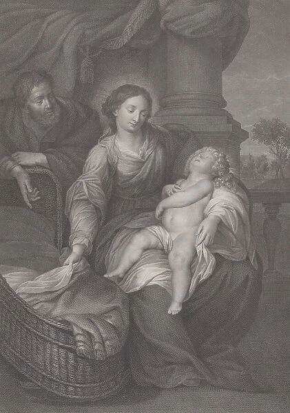 The Holy Family, with the Christ child asleep in the Virgins lap, 1786