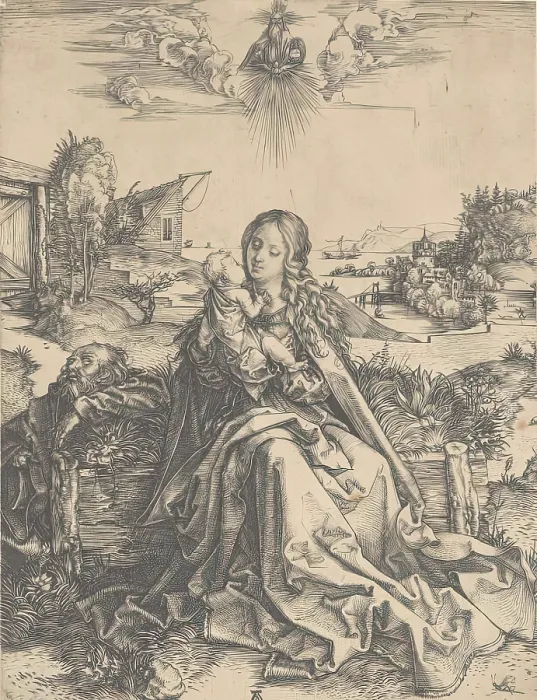Framed Print : The Holy Family. Creator: Albrecht Durer Framed Print : The Holy Family. Creator: Albrecht Durer