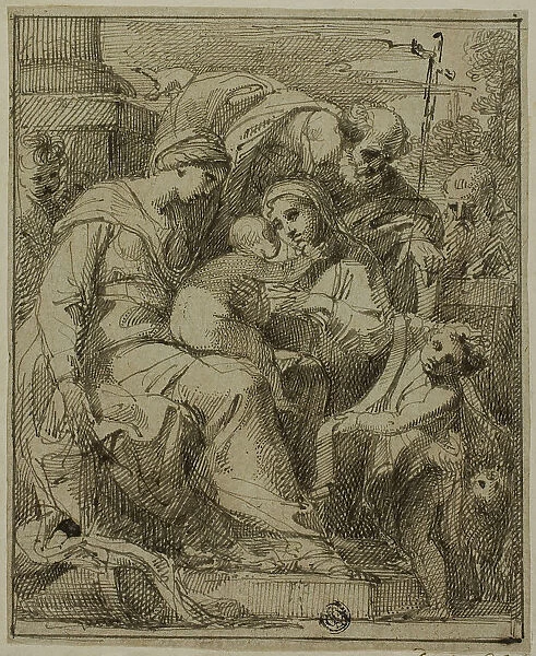 Holy Family with Female Saint and Infant Saint John the Baptist, n.d. Creator: Giuseppe Santi