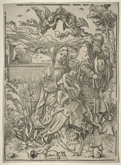 Framed Print : Holy Family with the Three Hares. Creator: Albrecht Dürer (German, 1471-1528) Framed Print : Holy Family with the Three Hares. Creator: Albrecht Dürer (German, 1471-1528)