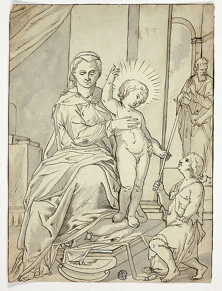 Holy Family with the Infant Saint John the Baptist, n.d. Creator: Unknown