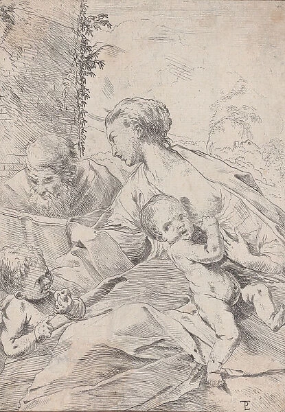 The Holy Family with the infant Saint John holding an apple, ca. 1630