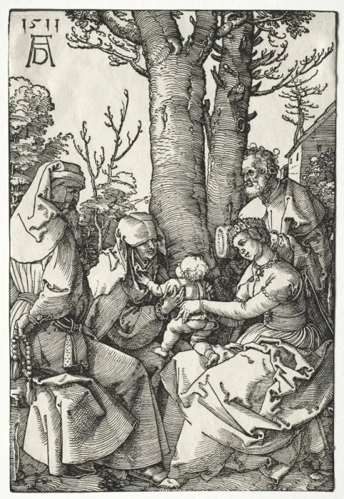 Framed Print : The Holy Family with Joachim and Anna, 1511. Creator: Albrecht Dürer (German, 1471-1528) Framed Print : The Holy Family with Joachim and Anna, 1511. Creator: Albrecht Dürer (German, 1471-1528)