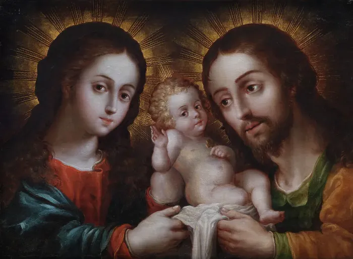 Framed Print : The Holy Family (La sagrada familia), second half of 17th century. Creator: Nicolás Rodríguez Juarez Framed Print : The Holy Family (La sagrada familia), second half of 17th century. Creator: Nicolás Rodríguez Juarez