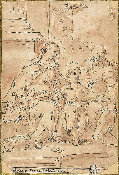 Holy Family, n.d. Creator: Gaspare Diziani