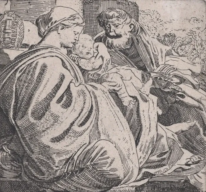Framed Print : The Holy Family Resting, ca. 1615. Creator: Willem Pietersz. Buytewech Framed Print : The Holy Family Resting, ca. 1615. Creator: Willem Pietersz. Buytewech