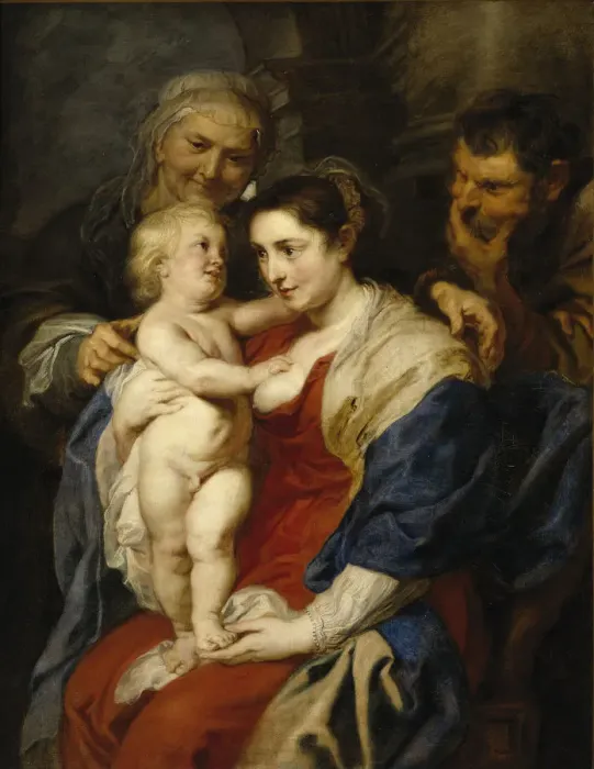 Framed Print : The Holy Family with Saint Anne, 1626-1630. Artist: Rubens, Pieter Paul (1577-1640) Framed Print : The Holy Family with Saint Anne, 1626-1630. Artist: Rubens, Pieter Paul (1577-1640)