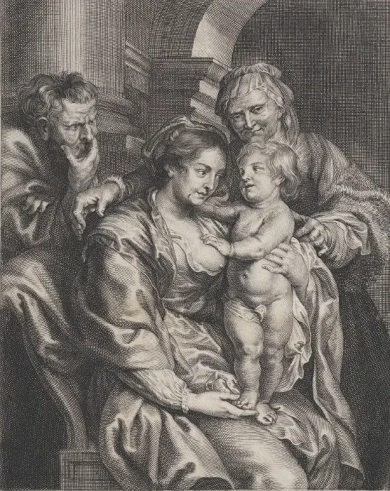 Framed Print : Holy Family with Saint Anne, ca. 1620-70. ca. 1620-70. Creator: Paulus Pontius Framed Print : Holy Family with Saint Anne, ca. 1620-70. ca. 1620-70. Creator: Paulus Pontius