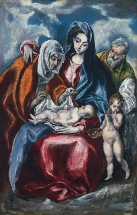 Framed Print : The Holy Family with Saint Anne and the Infant John the Baptist, c. 1595 / 1600 Framed Print : The Holy Family with Saint Anne and the Infant John the Baptist, c. 1595 / 1600