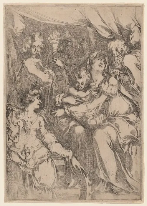 Framed Print : The Holy Family with Saint Catherine, Saint John the Evangelist, and an Angel, 1612 / 1616 Framed Print : The Holy Family with Saint Catherine, Saint John the Evangelist, and an Angel, 1612 / 1616