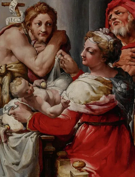 Framed Print : The Holy Family with Saint John the Baptist, about 1550-1560. Creator: Nosadella Framed Print : The Holy Family with Saint John the Baptist, about 1550-1560. Creator: Nosadella