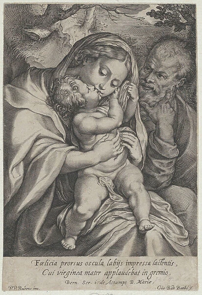 The Holy Family with Saint John the Baptist, ca. 1600-06. Creator: Jean-Baptiste Barbé