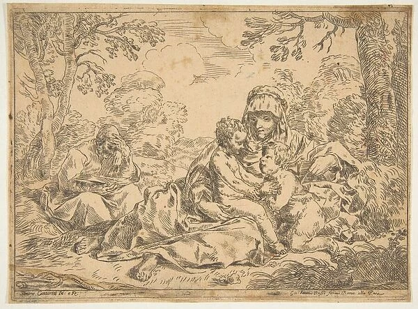 The Holy Family with Saint John the Baptist, copy after Cantarini, ca. 1639-1648 or after