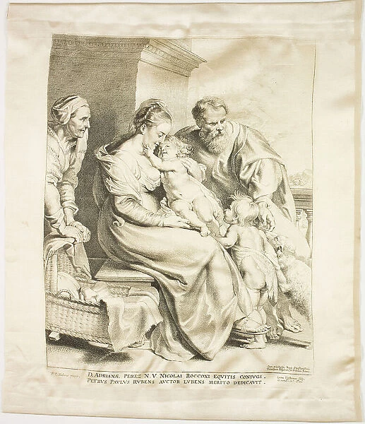 The Holy Family with Saint John and Saint Elizabeth, 1620. Creator: Lucas Vorsterman