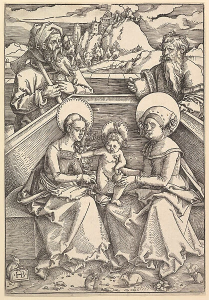 The Holy Family with St. Anna and St. Joachim. Creator: Hans Baldung