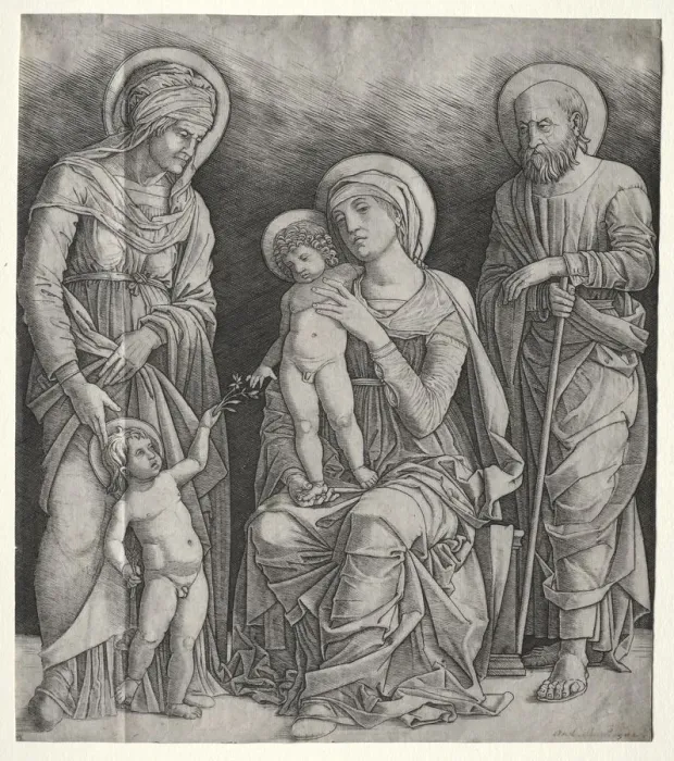 Framed Print : Holy Family with St. Elizabeth and the Infant St. John the Baptist, c. 1500. Creator Framed Print : Holy Family with St. Elizabeth and the Infant St. John the Baptist, c. 1500. Creator