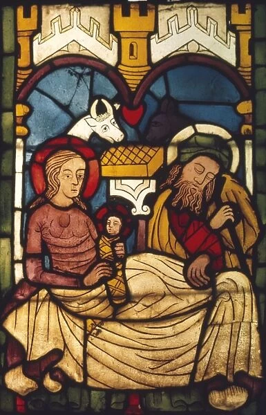 Holy Family in the Stable from a Swedish Church, c20th century