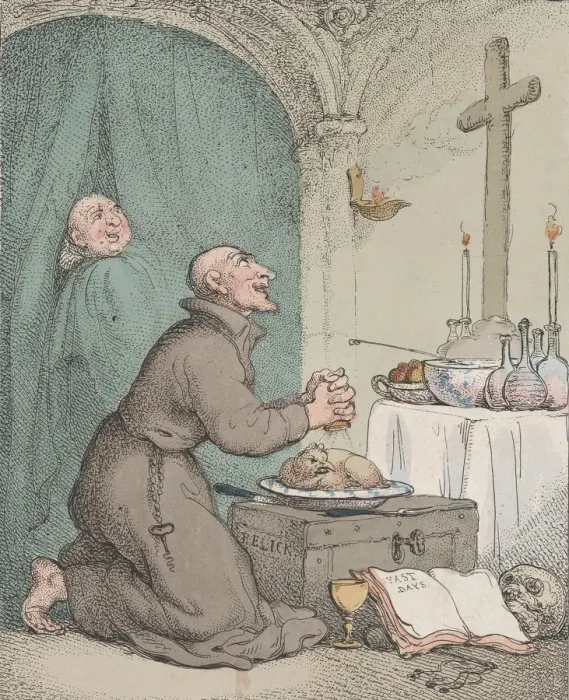 Framed Print : The Holy Friar, May 6, 1807. May 6, 1807. Creator: Thomas Rowlandson Framed Print : The Holy Friar, May 6, 1807. May 6, 1807. Creator: Thomas Rowlandson