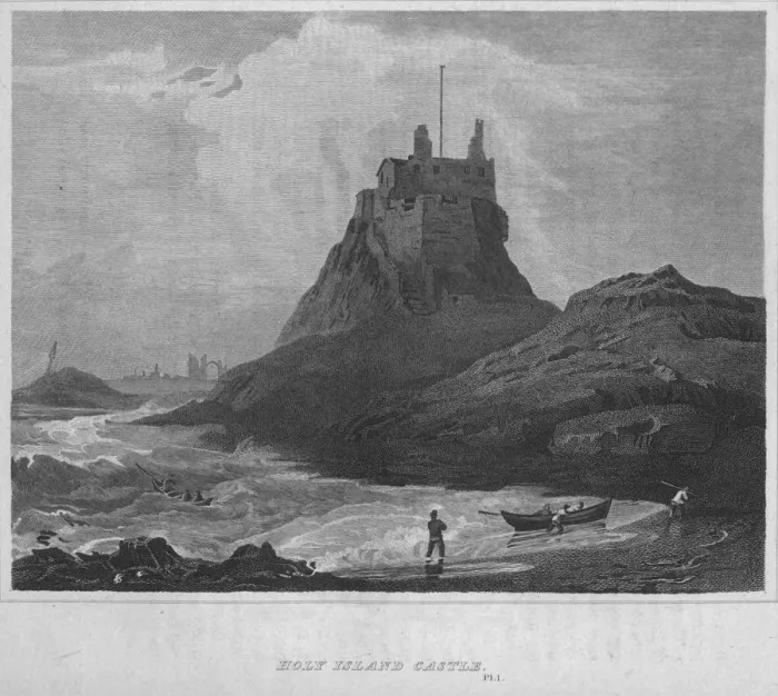Framed Print : Holy Island Castle, 1814. Artist: John Greig Framed Print : Holy Island Castle, 1814. Artist: John Greig