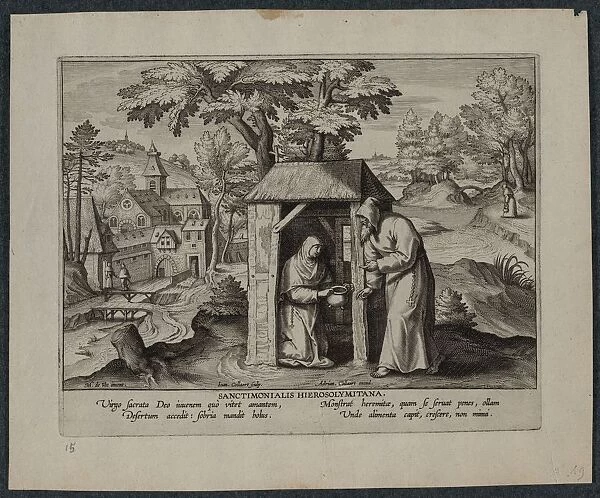 Holy Jerome. Creator: Hans Collaert (Flemish, 1566-1628)