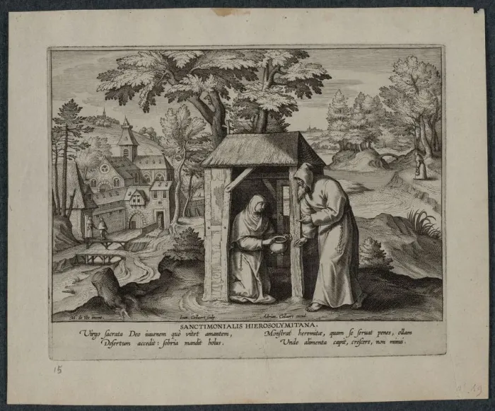 Framed Print : Holy Jerome. Creator: Hans Collaert (Flemish, 1566-1628) Framed Print : Holy Jerome. Creator: Hans Collaert (Flemish, 1566-1628)