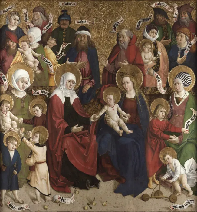 Framed Print : The Holy Kinship, 1510 Framed Print : The Holy Kinship, 1510