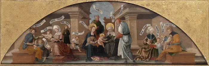 Framed Print : The Holy Kinship, Early16th cen Artist: South German master (16th century) Framed Print : The Holy Kinship, Early16th cen Artist: South German master (16th century)