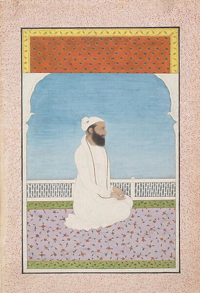A Holy Man Seated on a Terrace, ca. 1850. Creator: Unknown