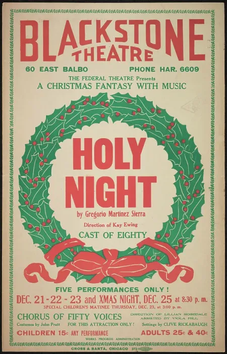 Framed Print : Holy Night, Chicago, 1937. Creator: Unknown Framed Print : Holy Night, Chicago, 1937. Creator: Unknown